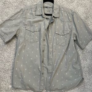 Men’s western flair casual button down